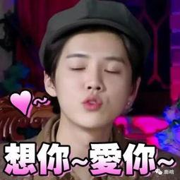 鹿晗我爱你表情包,甜蜜瞬间，温暖心灵